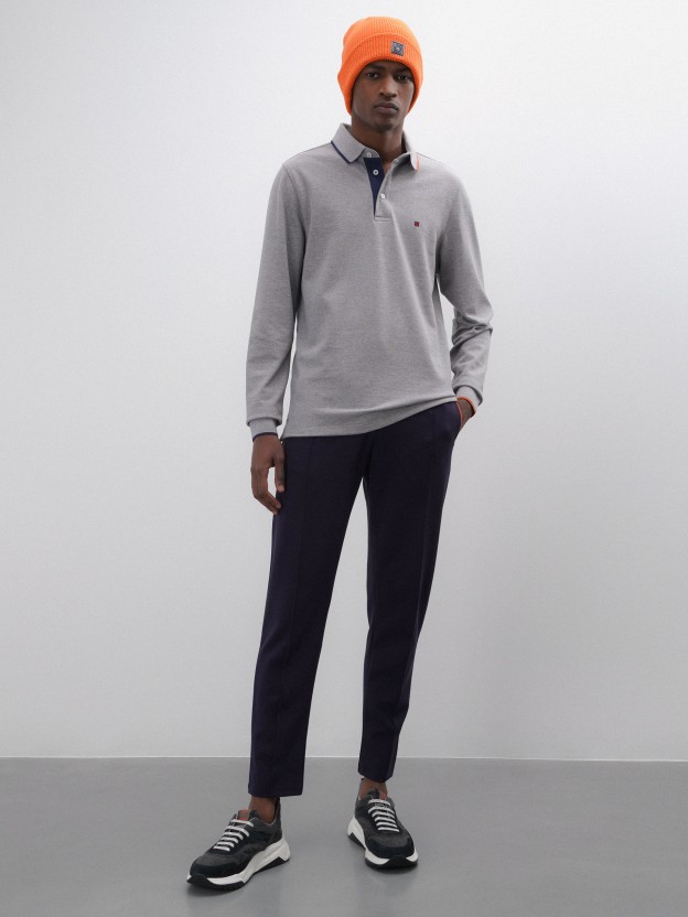 Pantalones para hombre de jogging con cordón y detalles en contraste