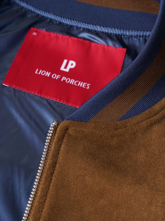 Chaqueta para hombre bomber regular fit con bolsillos