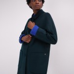 Wool cardigan with pockets and a straight cut
