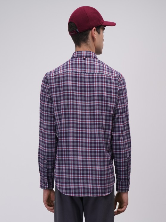 Camisa slim fit a cuadros
