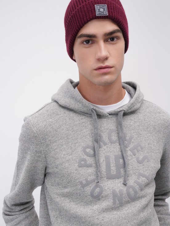 Sweat manga comprida com capuz