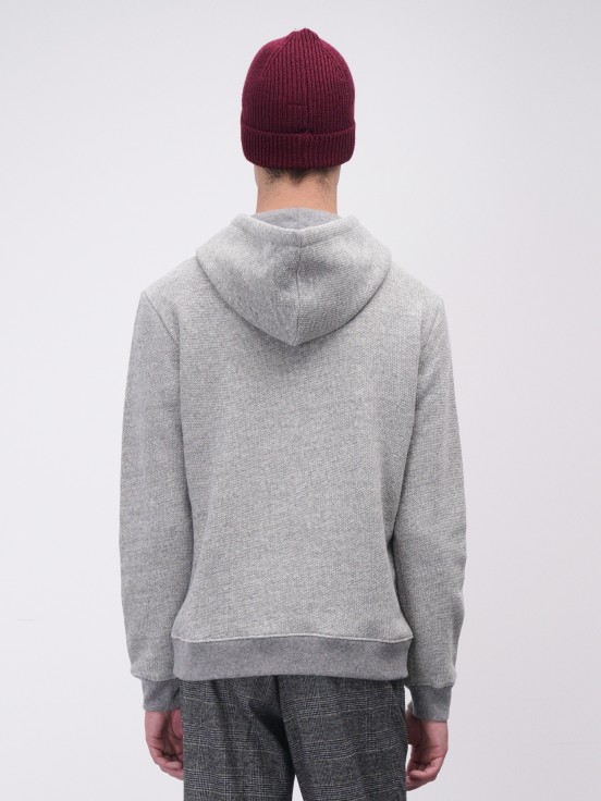 Sweat manga comprida com capuz