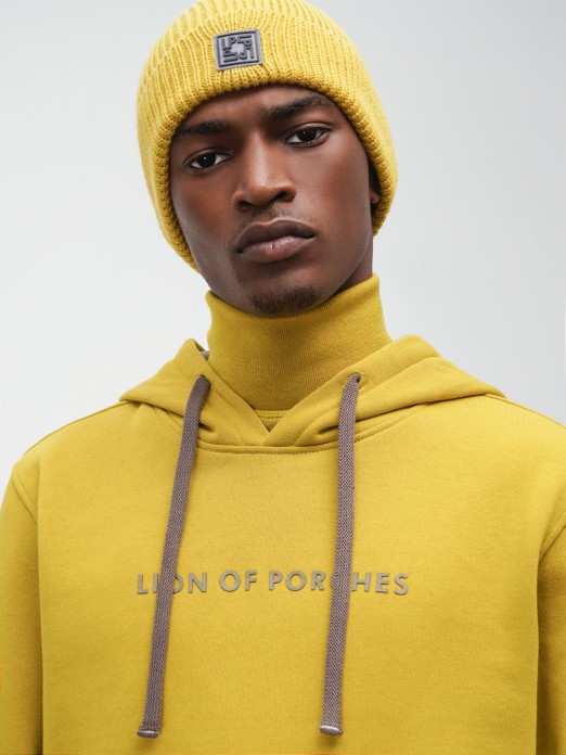 Sweatshirt para homem de malha de manga comprida com estampado