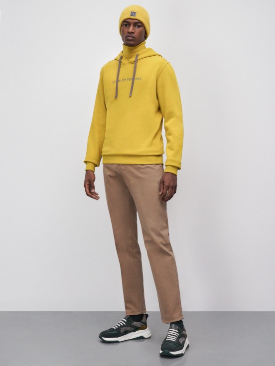 Sweatshirt para homem de malha de manga comprida com estampado