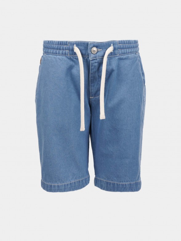Cales denim com cordo