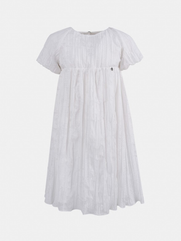 Textured white dress
