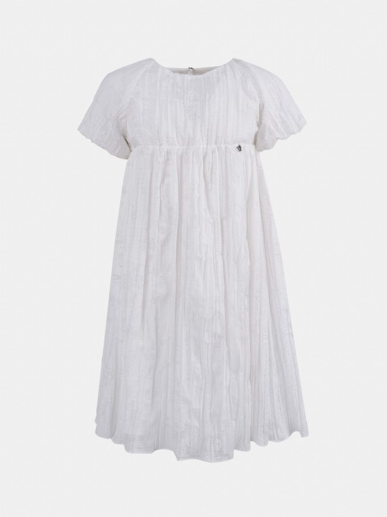 Vestido blanco con textura