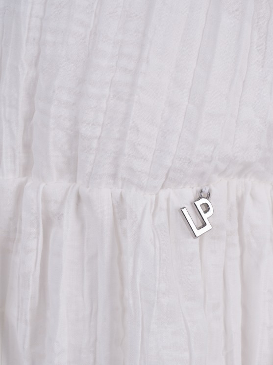 Vestido blanco con textura