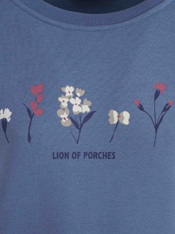 Floral print sweatshirt