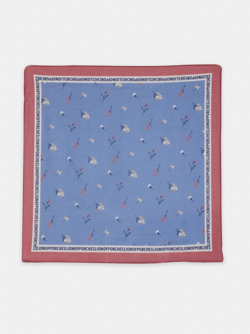Scarf with floral print