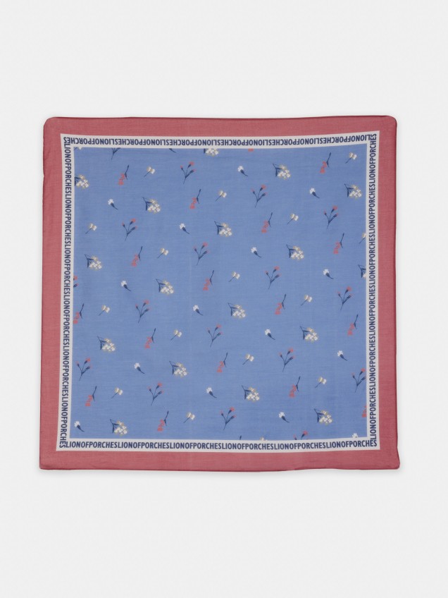 Scarf with floral print