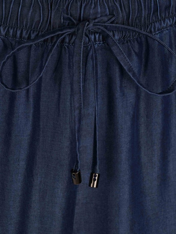 Calças para mulher culotte em lyocell com padrão 