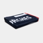 Tricolor unisex beach towel with lettering