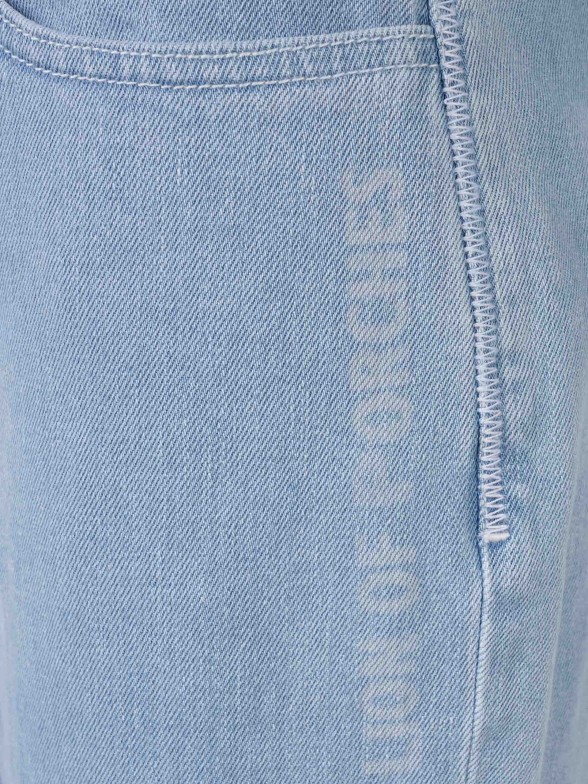 Calas para mulher para mulher denim regular fit com bainha virada