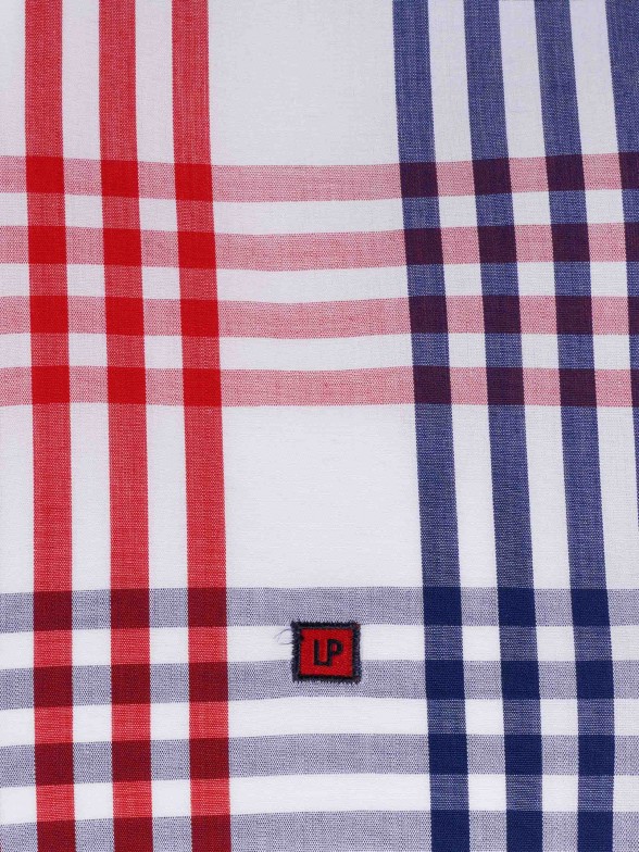 Camisa para homem regular fit de algodo com padro de xadrez