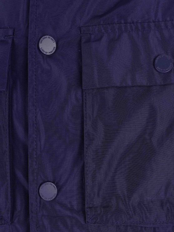 Technical fabric jacket with pockets