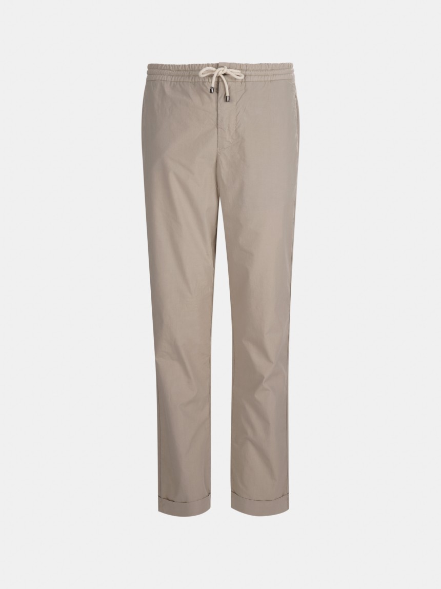 Cal�as para homem regular fit de algod�o com cord�o