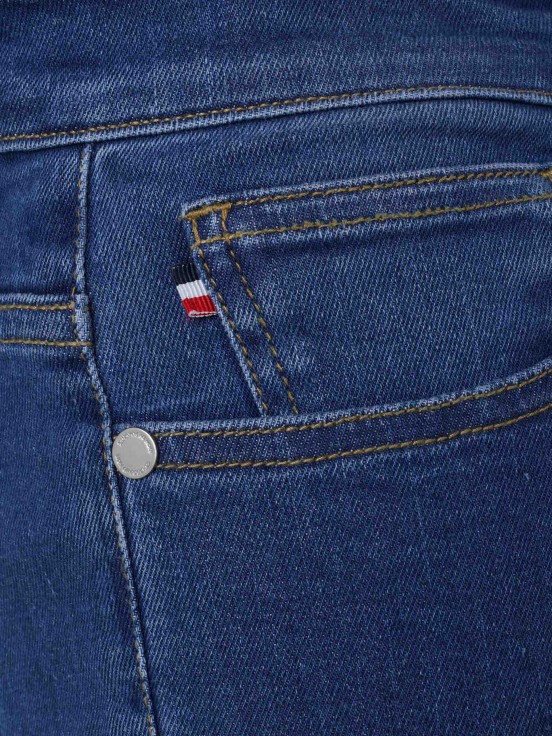 Man's regular fit denim trousers with five pockets