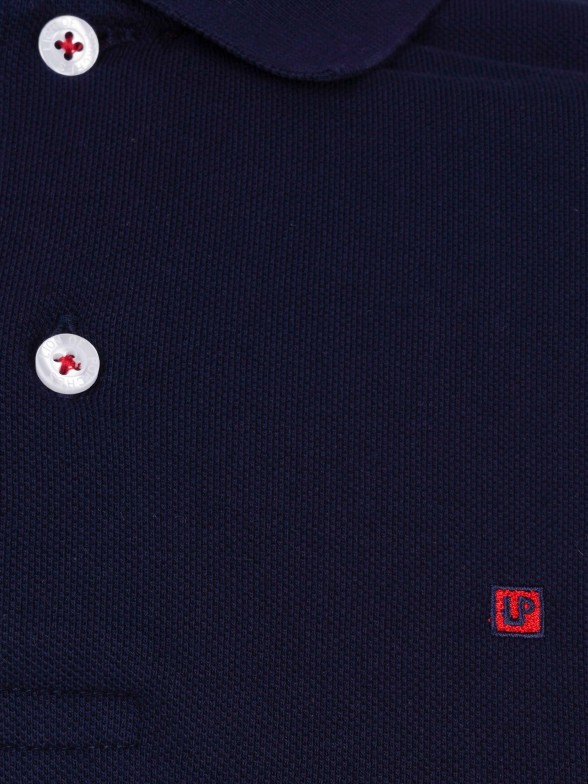 Polo para homem slim fit de malha de manga curta