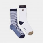 Pack de meias para homem em malha com padrões em diversas cores