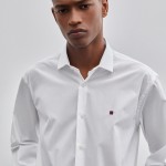 Man's regular fit shirt in poplin