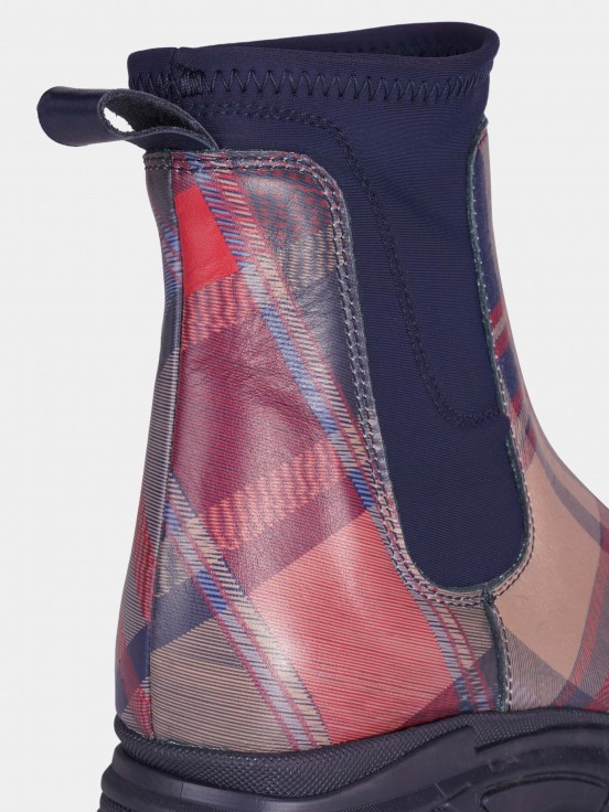 Botas chelsea xadrez