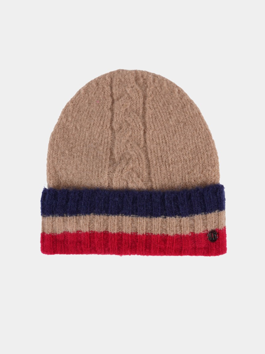 Gorra trenzada de rayas