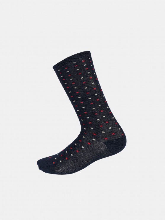 Calcetines con micro motivos cuadrados