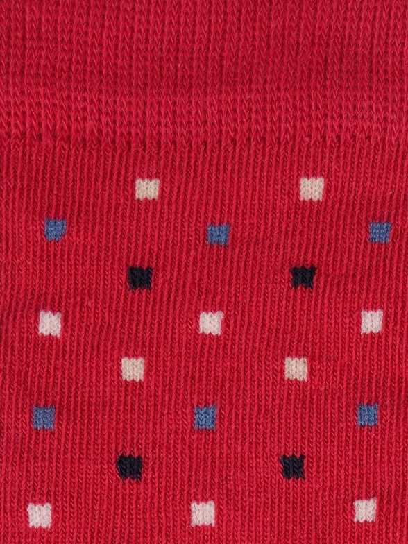 Socks with square micro motifs