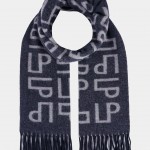 Bufanda de lana con monograma