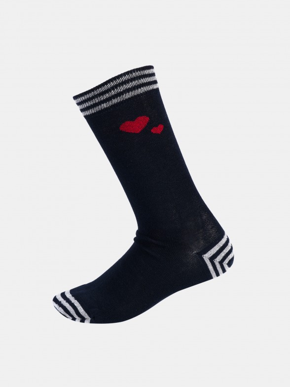 Pack of socks with hearts motif