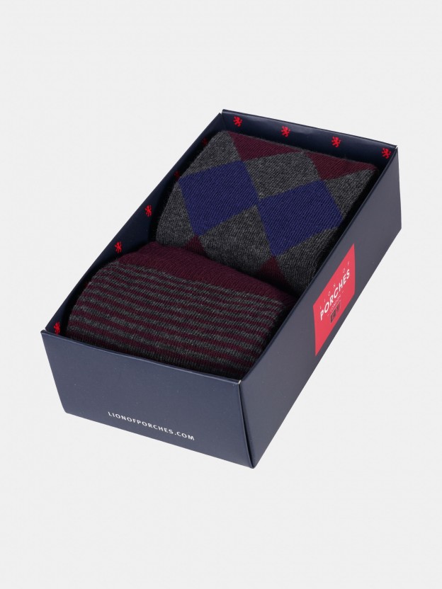 Sock pack with different patterns