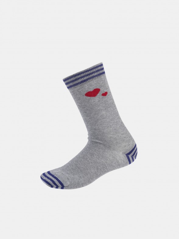 Pack of socks with heart motif