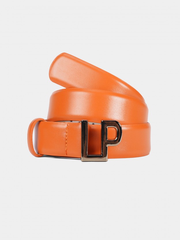 LP orange buckle belt