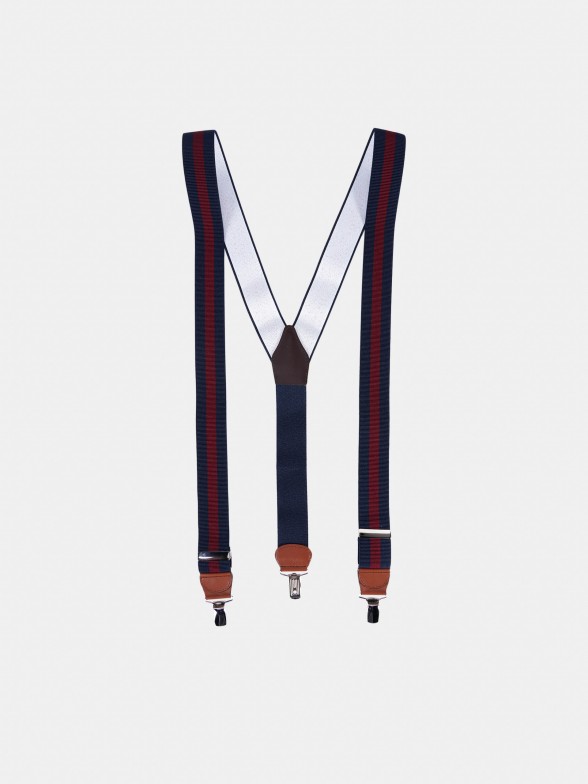 Bicolor elastic suspenders