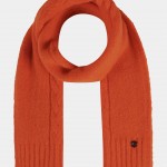 Orange braided scarf