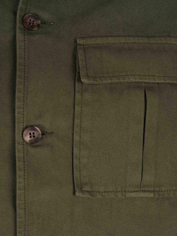 Man's organic cotton regular fit  shirt with pockets