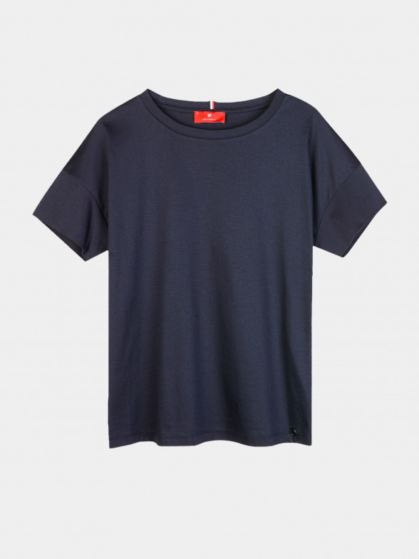 T-shirt de algodão regular fit de manga curta
