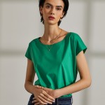 Woman's short sleeve cotton regular fit t-shirt