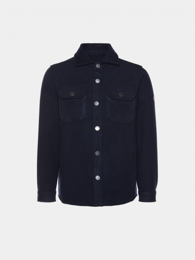 Overshirt with front pockets