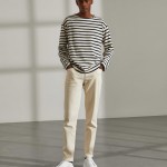 Man's regular fit cotton twill trousers