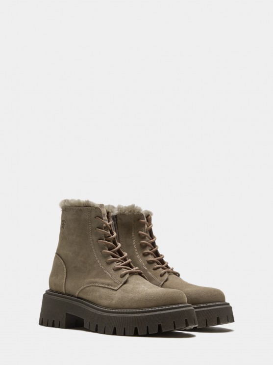 Suede ankle boots