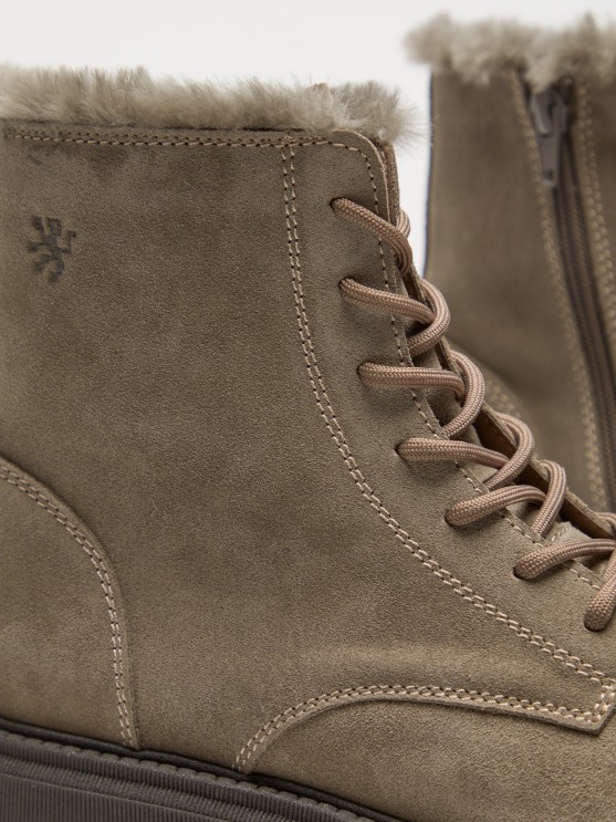 Suede ankle boots
