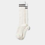 High socks with stripe detail