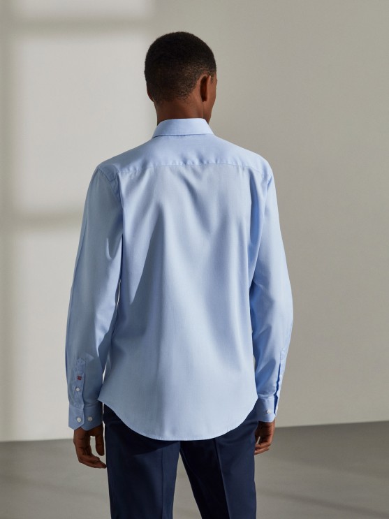 Camisa para hombre slim fit de algodn
