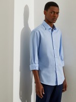 Camisa slim fit de algod�o