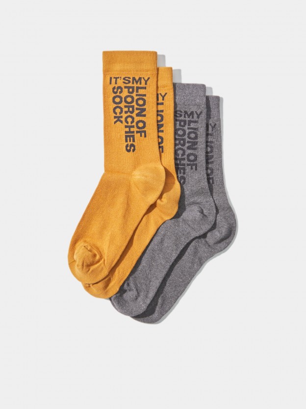 Pack of socks with message