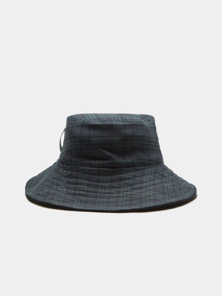 Reversible wool and mohair panama