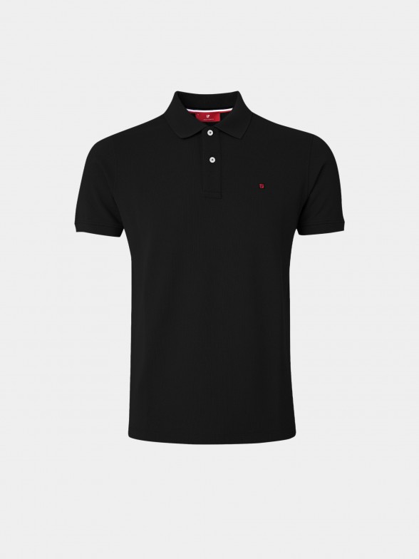 Polo para homem regular fit de algodo com bordado