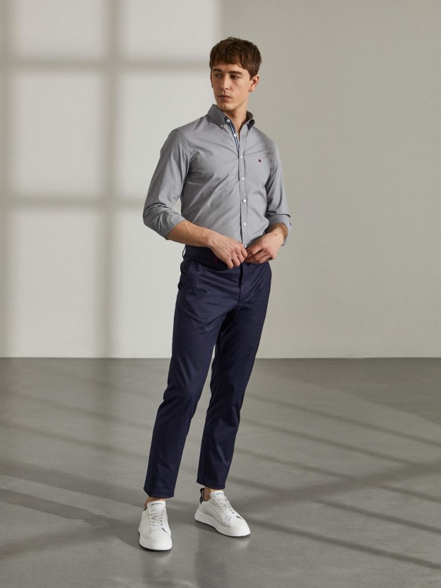 Calas para homem chino regular fit com bolsos